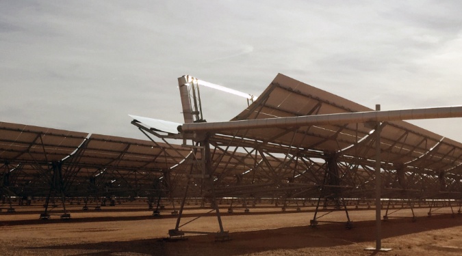 Solar Power Plant In the Arizona Desert - Solar Panels